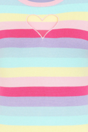 Hell Bunny "Love Heart Top  Multi Colour"