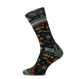 A fish named Fred "Socks Outdoor Elements", dark green