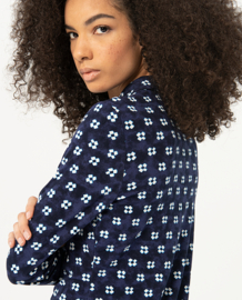 Surkana "Long Sleeve shirt", navy blue dots