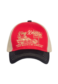 King Kerosin trucker cap "Sunny State", Red&White