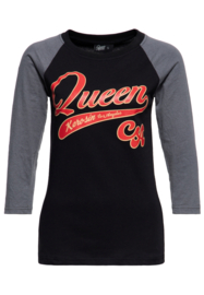 Queen Kerosin Basic Longsleeve "Queen CA", black. QKI32001