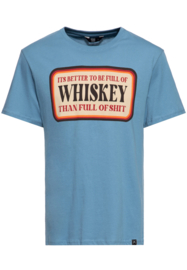 King Kerosin T-Shirt "Whiskey", Sky Blue