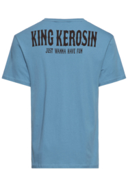 King Kerosin T-Shirt "Whiskey", Sky Blue