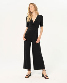 Surkana "Crossover Neckline Jumpsuit", black