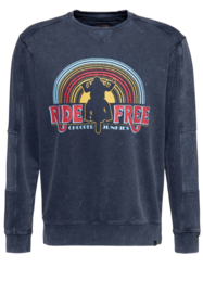 King Kerosin sweater "Chopper Sun", dark blue