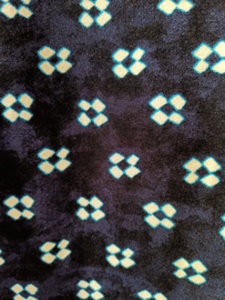 Surkana "Crossover Neckline Jumpsuit", navy blue dots