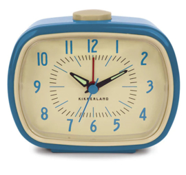 Kikkerland Retro Alarm klok, blauw