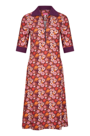 Tante Betsy Dress Mille Fleurs aubergine