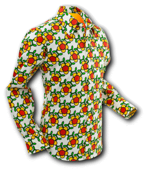 Chenaski blouse "Flowergrid", creme