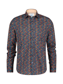 A Fish Named Fred "Cadillac Print Shirt", Navy