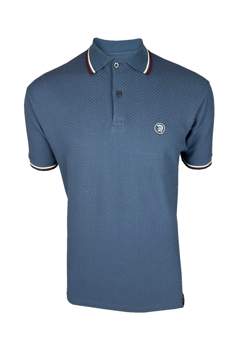 Trojan " Twin Tipped Textured Polo", airforce