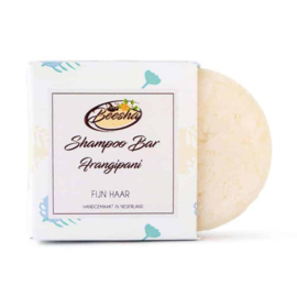 Beesha Shampoo Bar Frangipani. Geschikt voor fijn haar