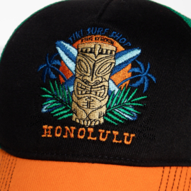 King Kerosin trucker cap "Honolulu", black&orange