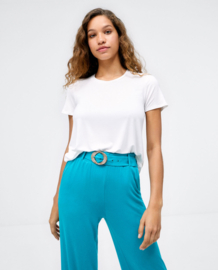 Surkana pantalon met riem, turqoise