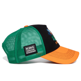 King Kerosin trucker cap "Honolulu", black&orange