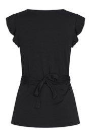 Zilch wrap top, Black