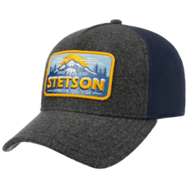 Stetson "Trucker Cap Polar Bear", grijs/blauw
