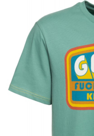 King Kerosin T Shirt "Get Out", blauw.