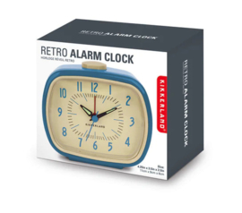 Kikkerland Retro Alarm klok, blauw