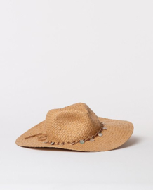 Surkana hoed in raffia stijl