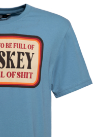 King Kerosin T-Shirt "Whiskey", Sky Blue