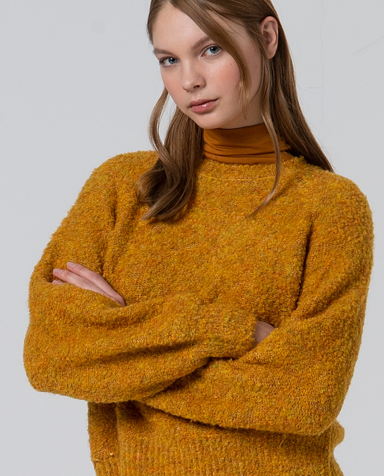 Surkana raglan sweater "Izel", mustard