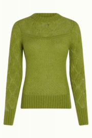 King Louie "Jeannie Yoke Sweater Farfalle", Guacemole