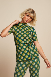 King Louie "Top Blouse Twisted", Para Green
