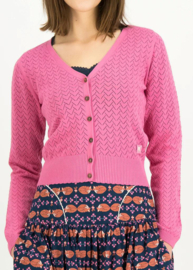 Blutsgeschwister "Cardigan Save The World Everything in Blush Hearts Dots"