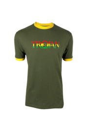 Trojan T-shirt "Logo Ringer Tee", army.