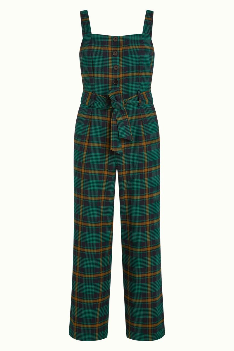 King Louie  "Ines Jumpsuit Leeds Check", evening blue