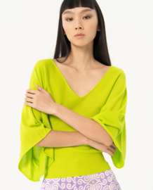 Surkana "V-neck Jumper, kimono sleeve" groen