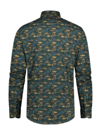 A fish named Fred "Shirt Fish Coral", dark green