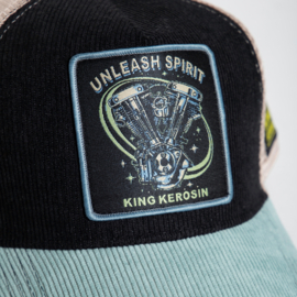 King Kerosin trucker cap "Unleash Spirit", Black&Blue