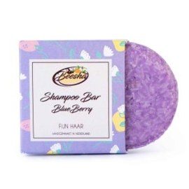 Beesha Shampoo Bar Blue Berry. Geschikt voor fijn haar