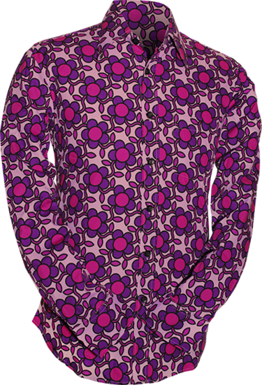 Chenaski blouse "Flowergrid", lilac