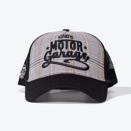 King Kerosin Trucker Cap "Motor Garage", zwart