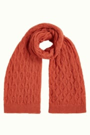 King Louie "Scarf Ajour Carre"summer fig