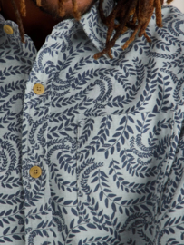 White Stuff "Leaf Printed Shirt", blue multi