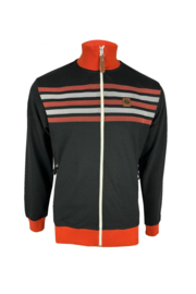 TROJAN "Print Border Stripe Track Top", black