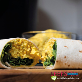 Burrito’s met vegan eier-salade