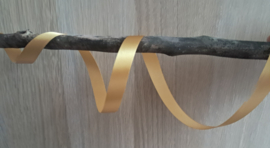 5 Meter satijnen lint Goud  15 MM