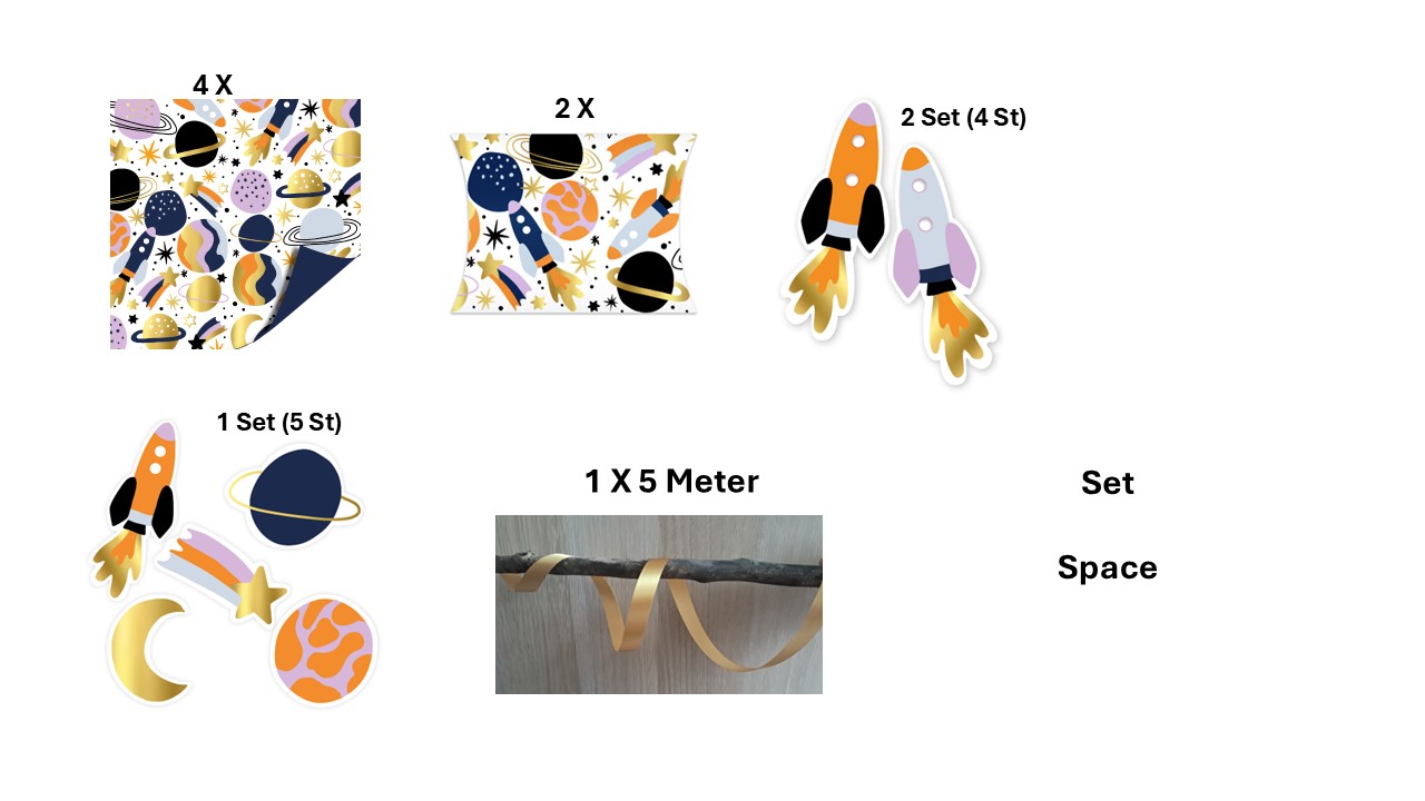 16 Delig inpakset Space