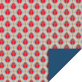 Mijter Rood - Dark Blue