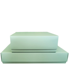 Luxe cadeau doos mint 22x22x8cm