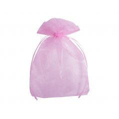 10 Organza zakken Licht Rose 15 x 22 CM