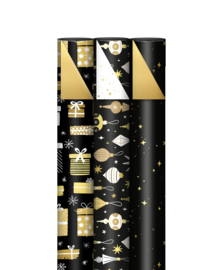 Kerst 3 pack - X-mas Black/Gold