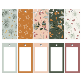 1 set Labels Christmas Stories colorful