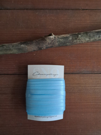 5 Meter satijnen lint Licht Blauw 6 MM