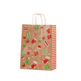 Christmas Joy L Papieren Draagtas 26x12x35 cm